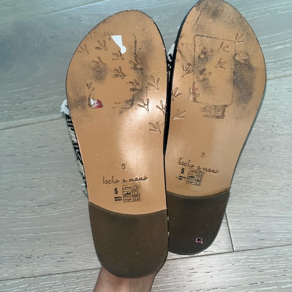 beek Mamu Slide Sandals Black and White US 5 - Picture 6 of 7